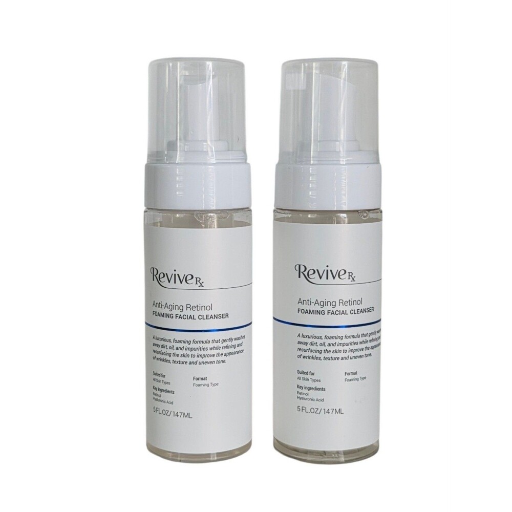 Revive RX Anti - Aging Retinol Foaming Facial Cleanser ,Set Of 2